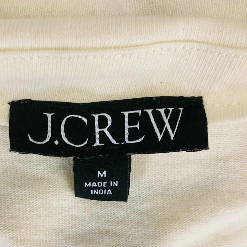J. Crew white and navy Breton striped long sleeve cropped sailor top. Medium - Picture 7 of 8